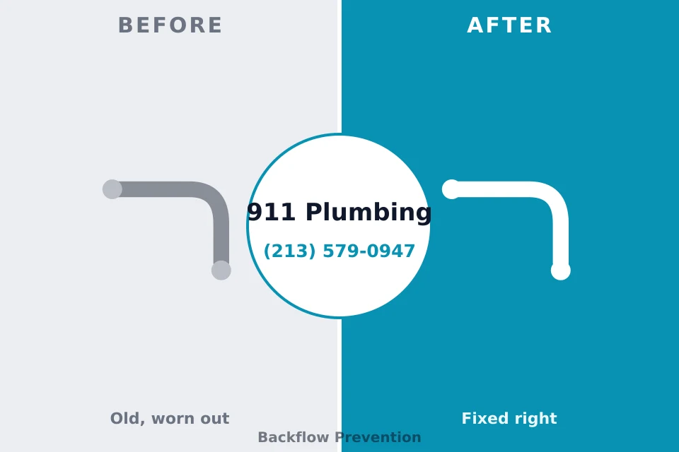 Before and after: plumbing repair University City, MO